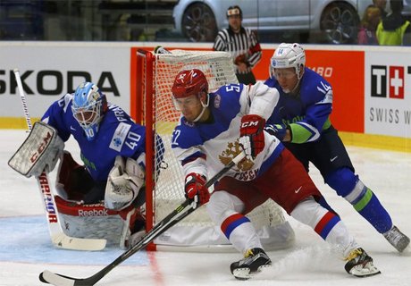 Хоккейная сборная России победила Словению на ЧМ