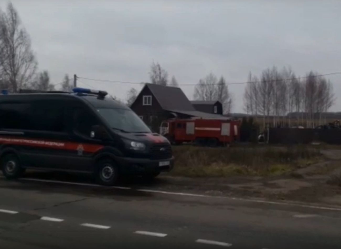 Опубликовано видео с места гибели троих детей в Рязанской области