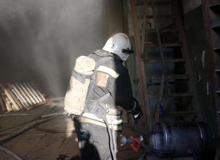 МЧС показало, как тушили пожар на рязанском заводе по производству растворителя