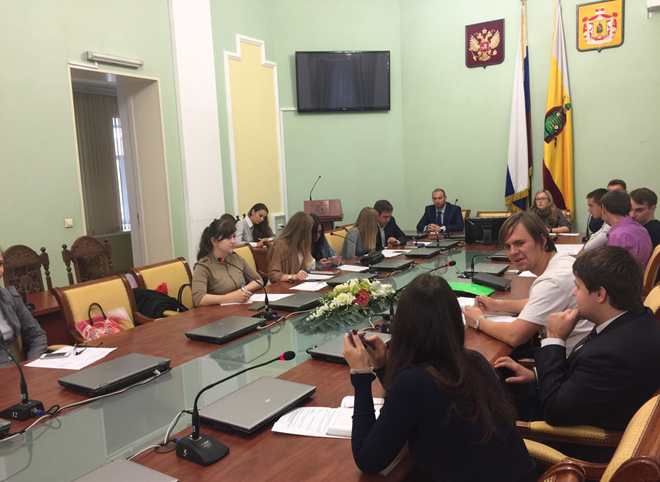 Состоялось очередное заседание Молодежного парламента при Рязанской областной Думе