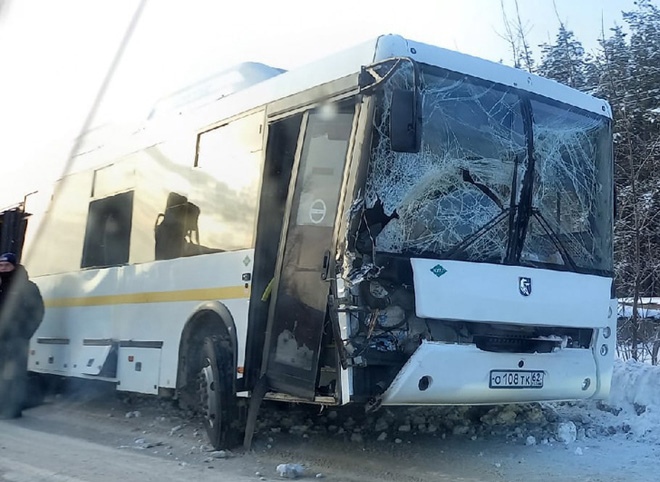 В Касимове автобус попал в серьезное ДТП