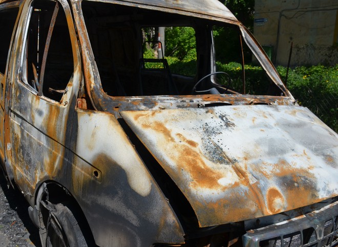 В Сасове сгорели два автомобиля