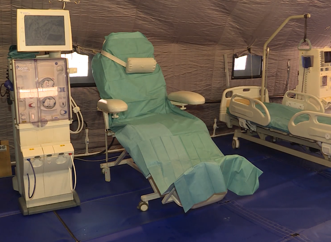 Опубликовано видео из рязанского спецгоспиталя для больных COVID-19