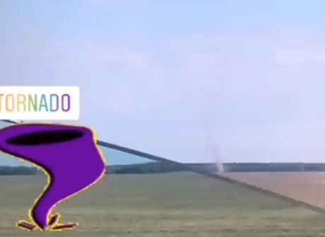 В Рязанской области сняли на видео «торнадо»