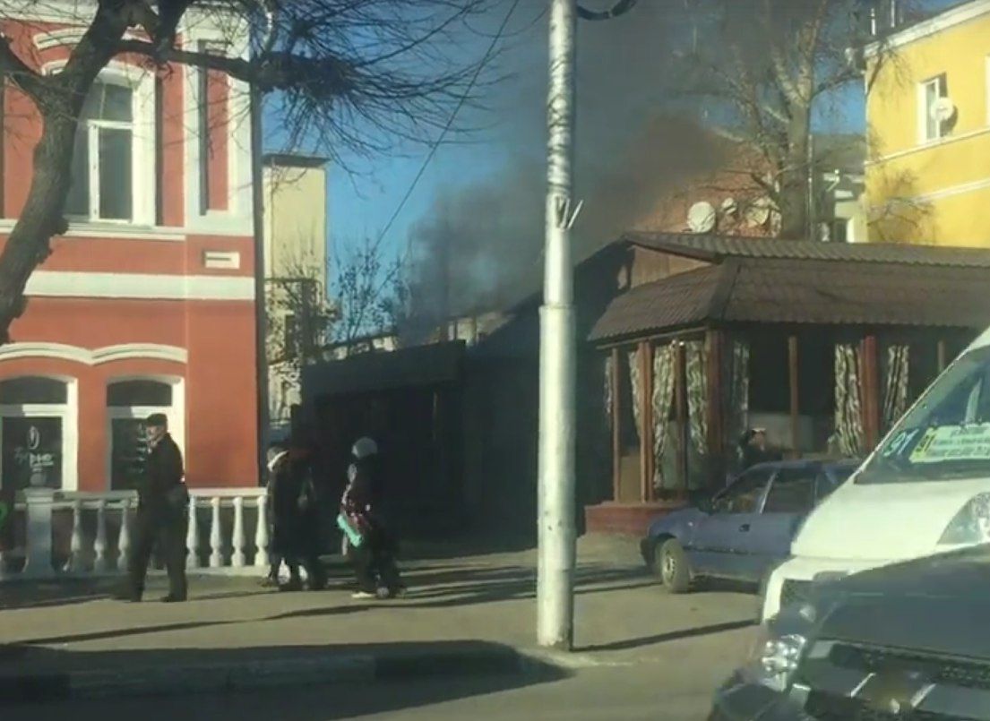 В Рязани за кафе «Чилим» произошло возгорание