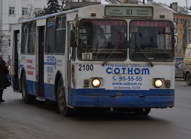 В Рязани временно изменилась схема движения троллейбуса №10