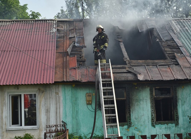 В Рязанском районе на пожаре погибла женщина