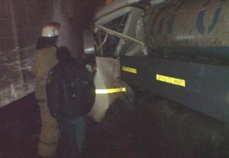 В Рязани столкнулись два грузовика (видео)