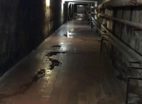 Видео: в больнице №11 пациенты вынуждены ходить через затопленный подвал