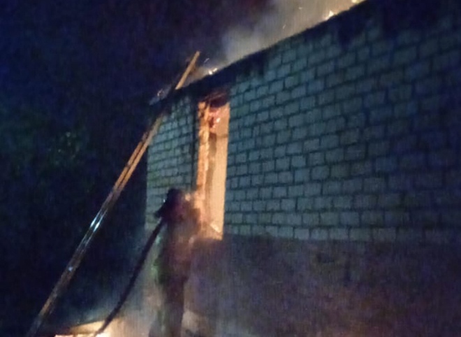 На пожаре в Александро-Невском районе погибли два человека