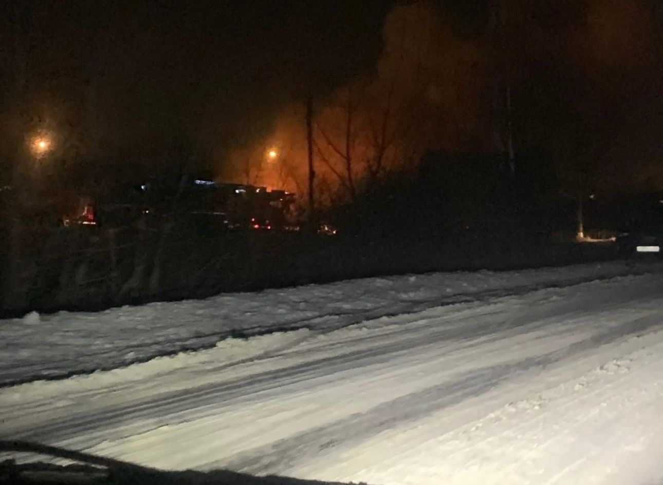 В Рыбном загорелся жилой дом