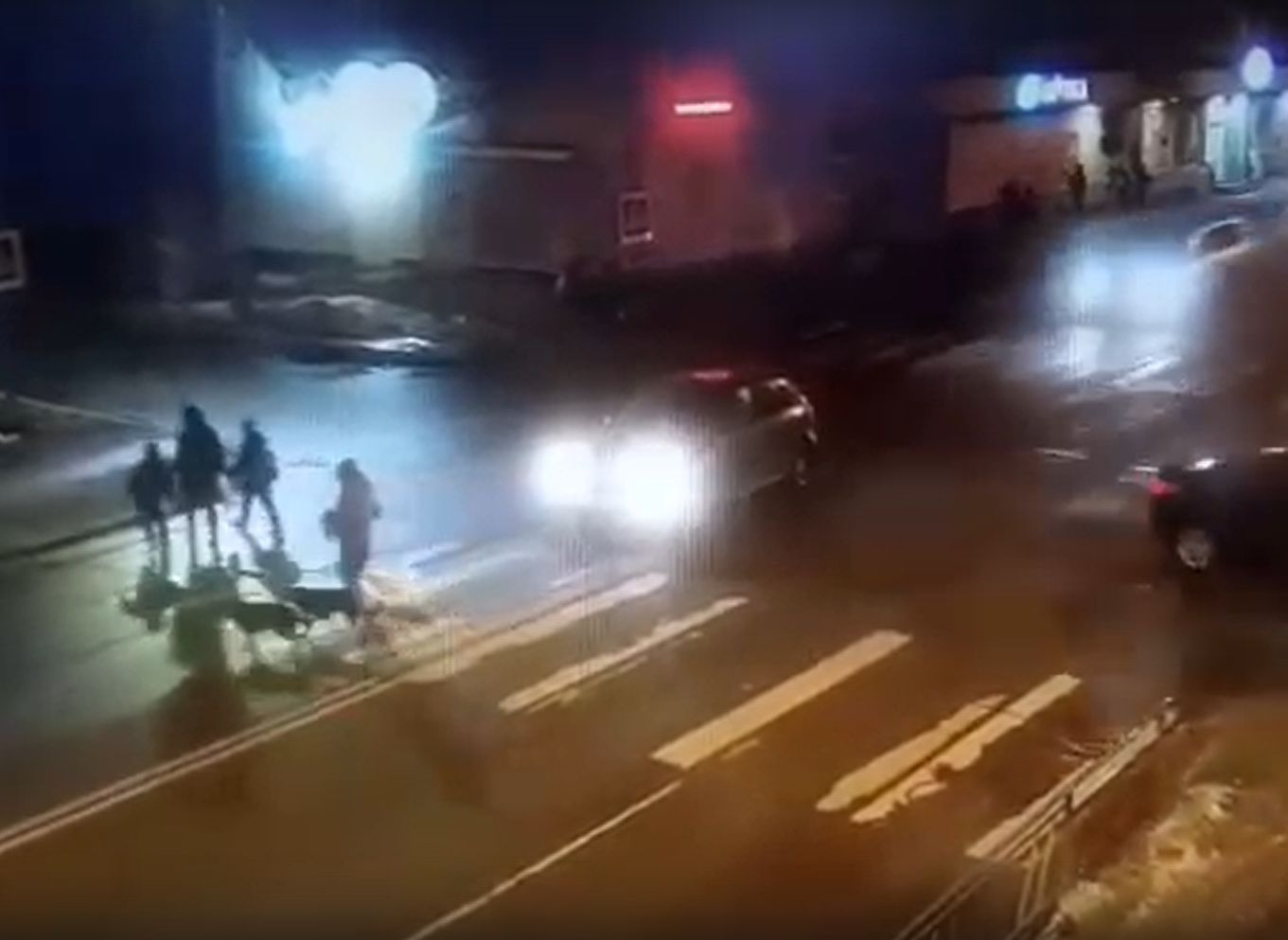 Смертельный наезд на женщину с тремя собаками в Архангельске попал на видео