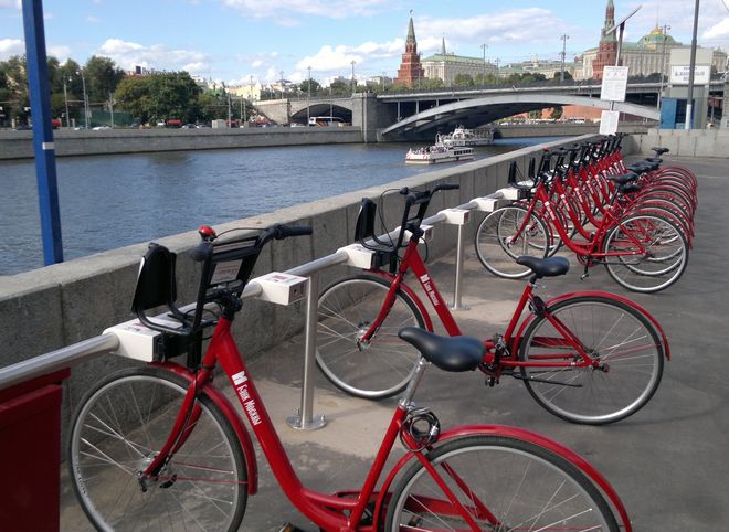 Ежедневно прокатные велосипеды в Москве используют около 20 тыс. раз