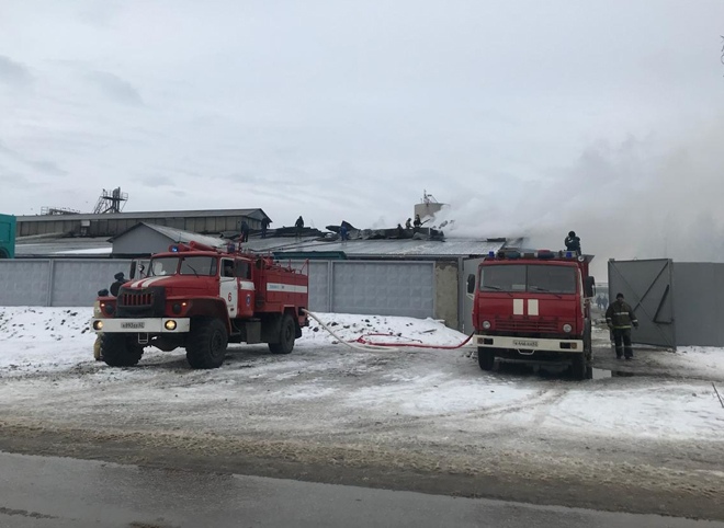 Пожар на рязанском заводе «Концентрат» ликвидирован