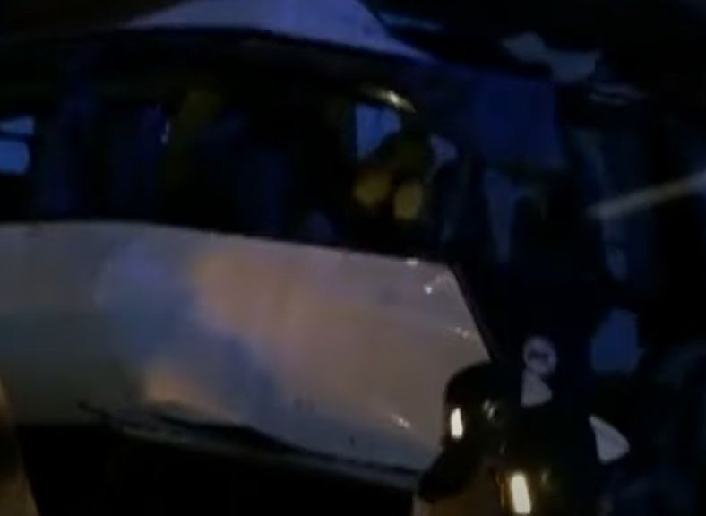 Появилось видео с места смертельной аварии с рейсовым автобусом в Скопинском районе