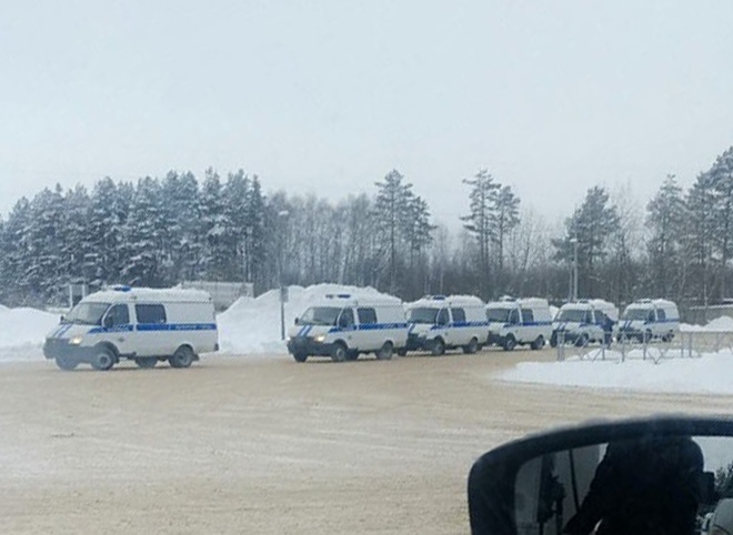 В Касимове заметили скопление полицейских машин