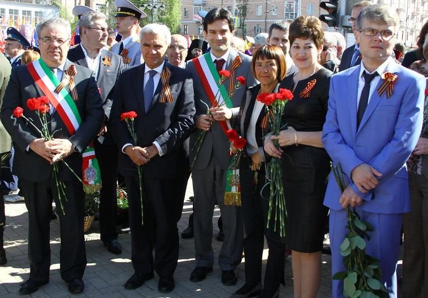 Итальянская делегация приняла участие параде Победы в Рязани
