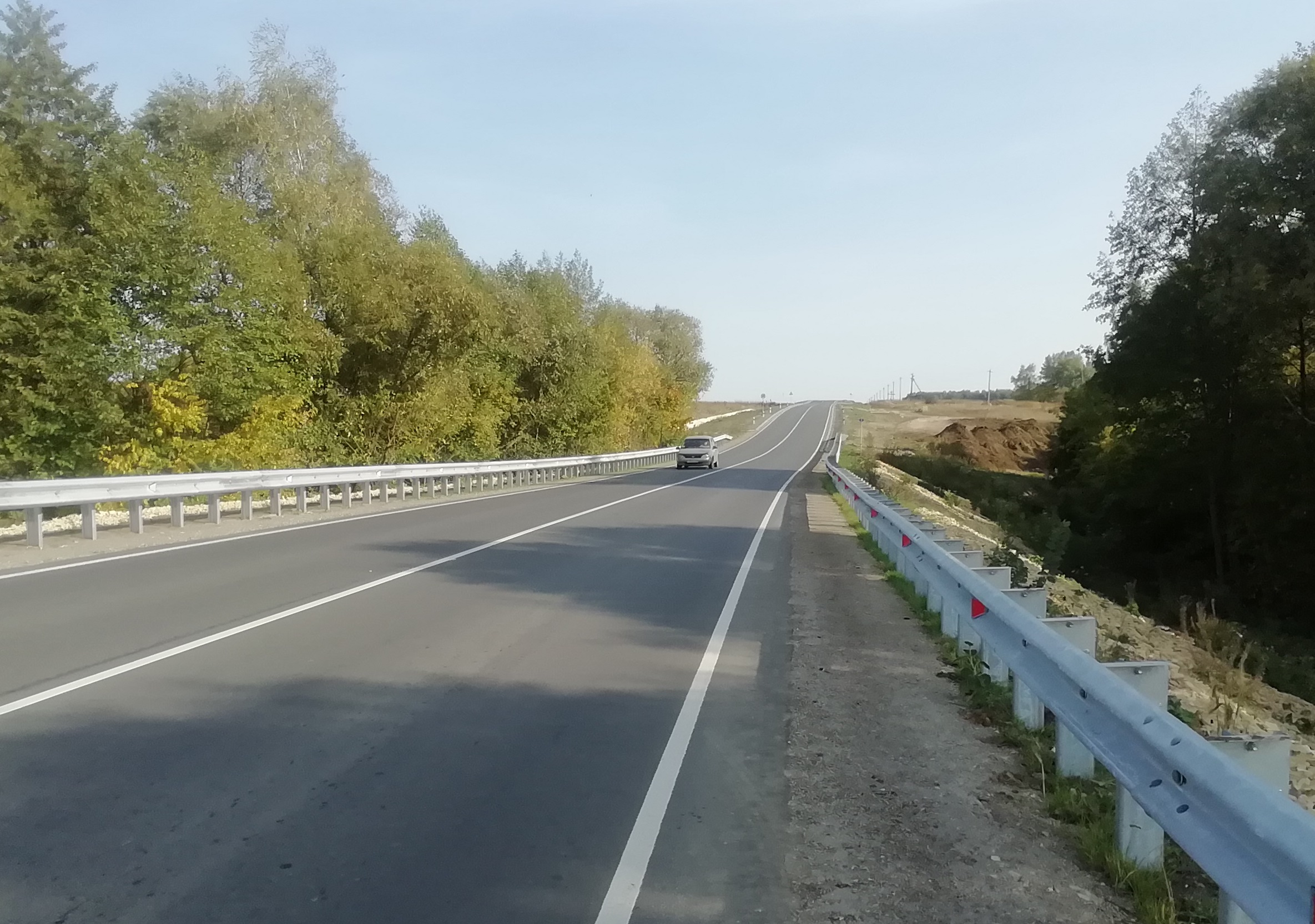 В Старожиловском районе завершили ремонт дороги Чернобаево – Истье – М5 «Урал»
