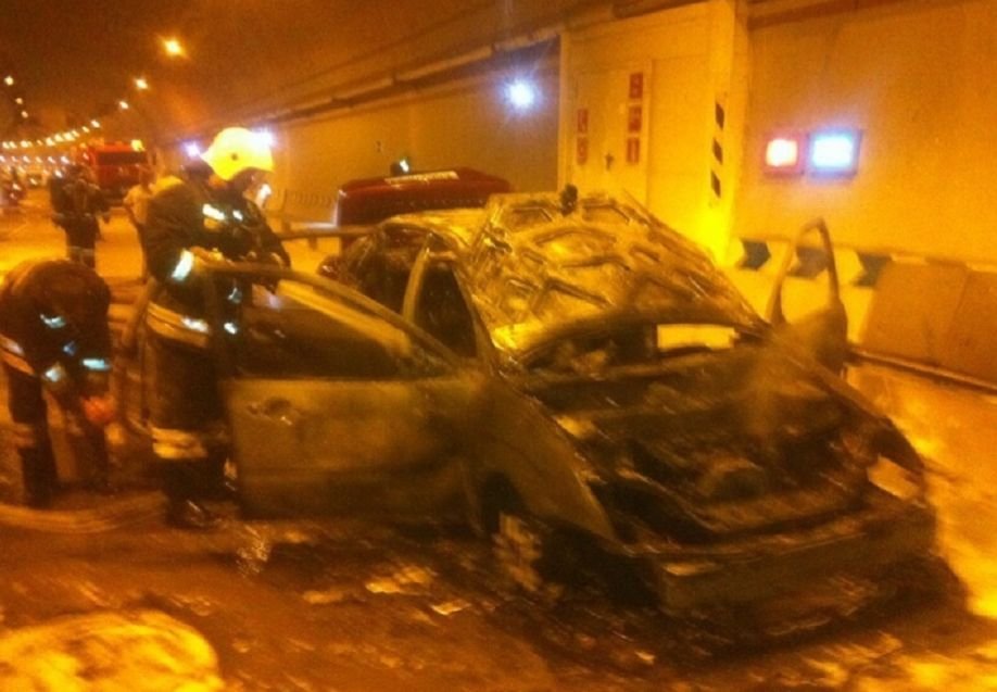 Рязанский автомобиль сгорел в сочинском тоннеле