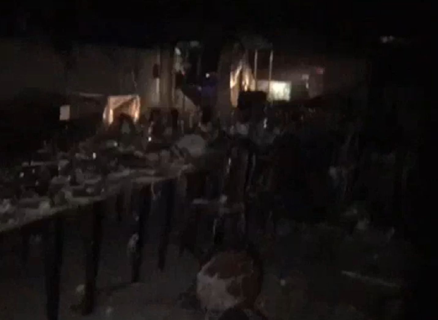 Опубликовано видео из взорвавшегося кафе под Саратовом