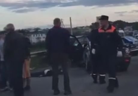 Опубликовано видео с места смертельной аварии в Рыбном