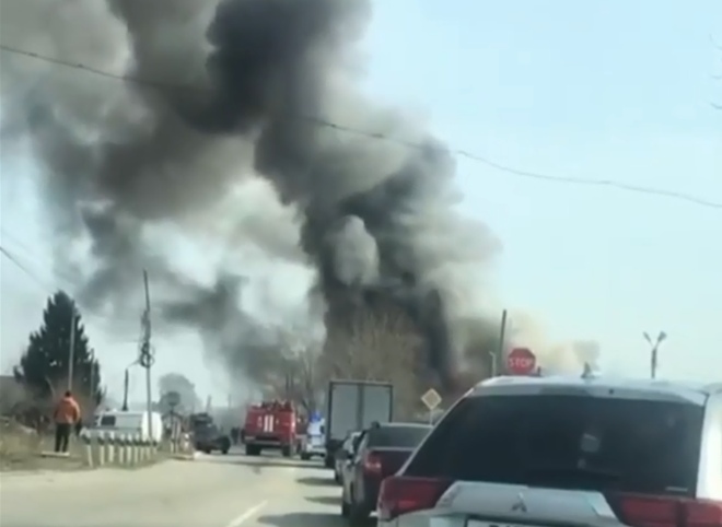 При пожаре в Ворошиловке пострадала женщина