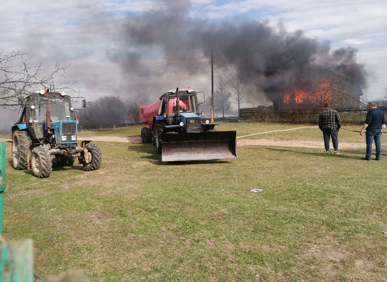 В Рязанской области половина села сгорела из-за неисправной трансформаторной будки