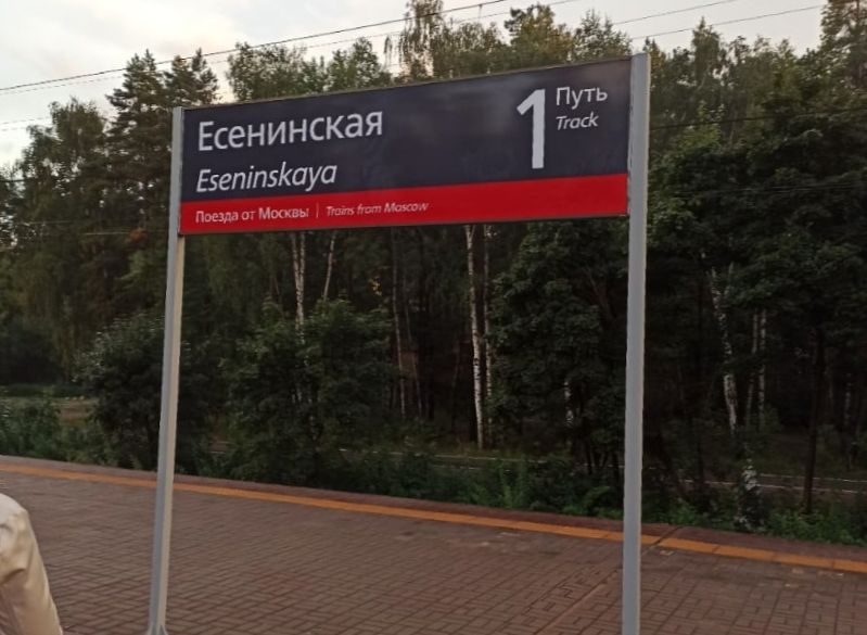 В Московской области появилась станция Есенинская
