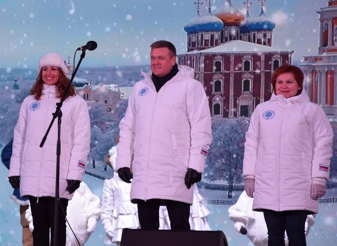 Губернатор Любимов обратился к рязанцам после открытия фестиваля «Новогодняя столица»