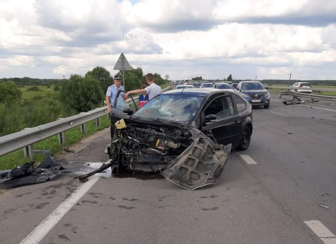В ДТП на Солотчинском шоссе пострадал 23-летний водитель