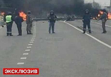 В Дагестане у поста ГИБДД произошел взрыв (видео)