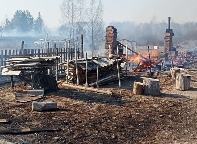 Крупный пожар в Шацком районе потушен