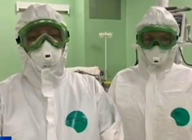 Рязанские врачи сняли видео из «красной зоны»
