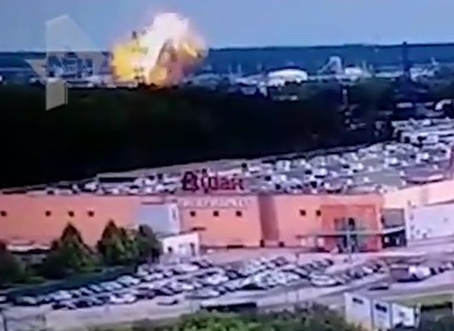Момент взрыва на ТЭЦ в Мытищах попал на видео