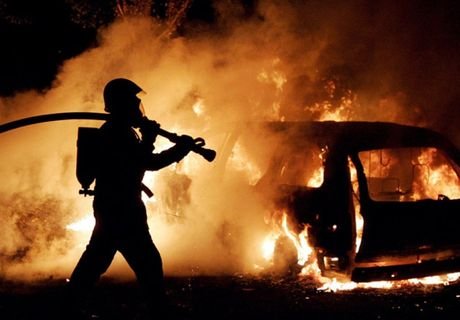 Ночью в Пронском районе сгорел автомобиль