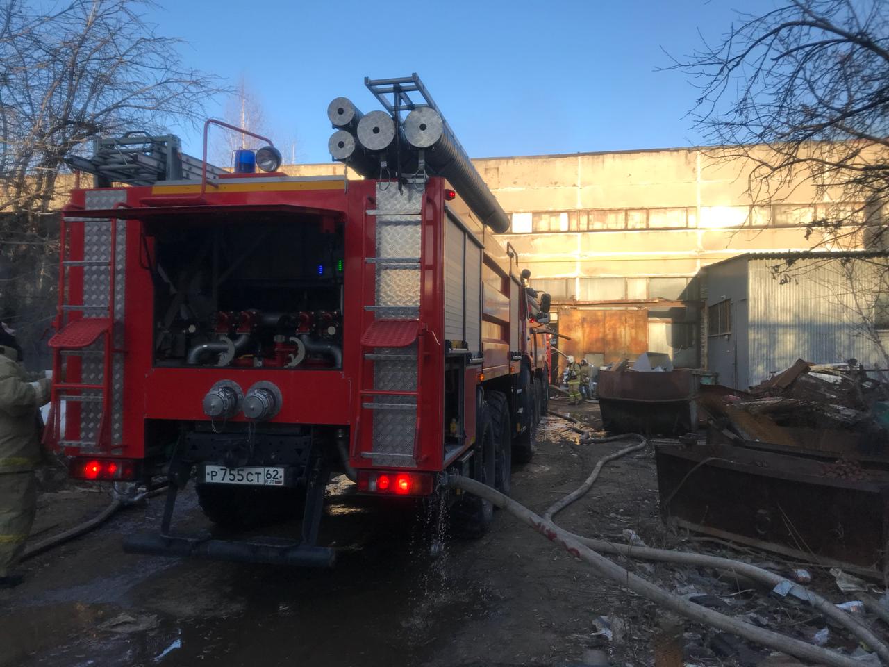 Пожар на заводе по производству растворителя в Рязани ликвидирован