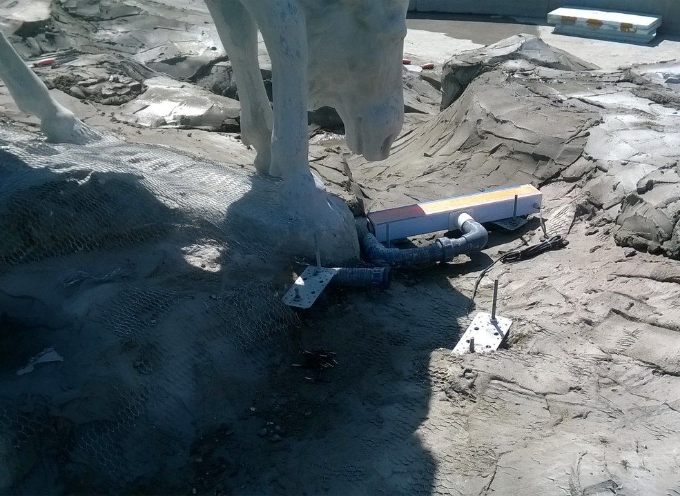В мэрии прокомментировали похищение части фонтана «Лоси» на Лыбедском бульваре