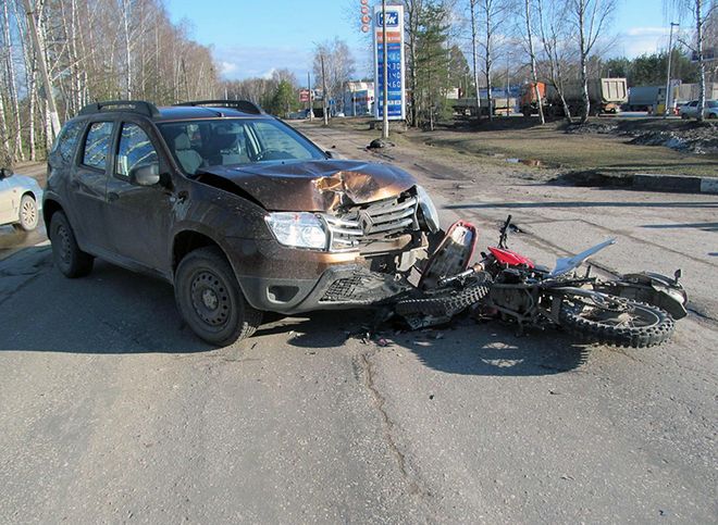 В ДТП с мотоциклом в Касимове погиб мужчина