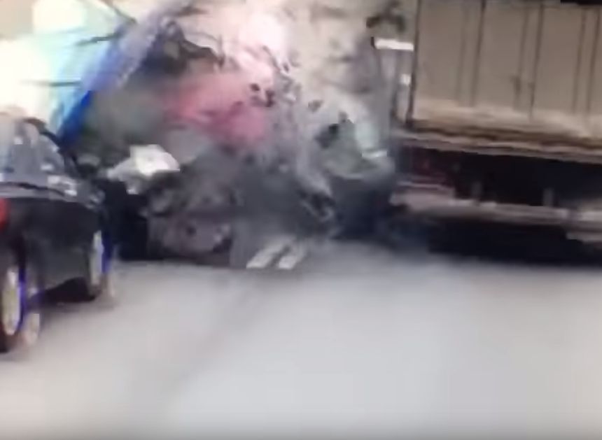 Смертельное ДТП на Минском шоссе в Подмосковье попало на видео