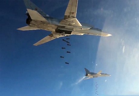 ВКС России нанесли мощные удары по ИГ в Сирии (видео)