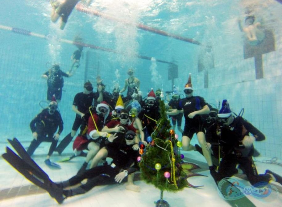 Рязанские дайверы отпраздновали Новый год под водой