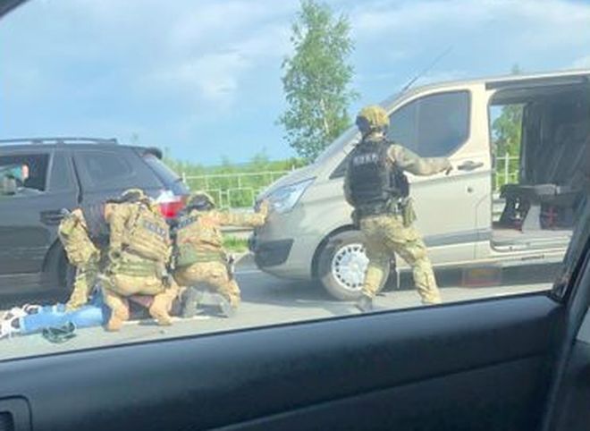 На Солотчинском шоссе СОБР задержал членов банды автовзломщиков