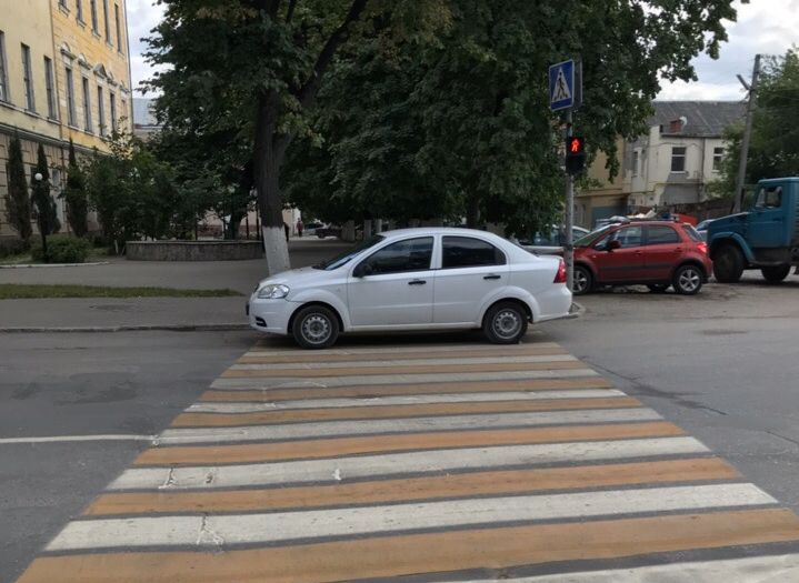 В Рязани засняли «мастера парковки 100-го уровня»