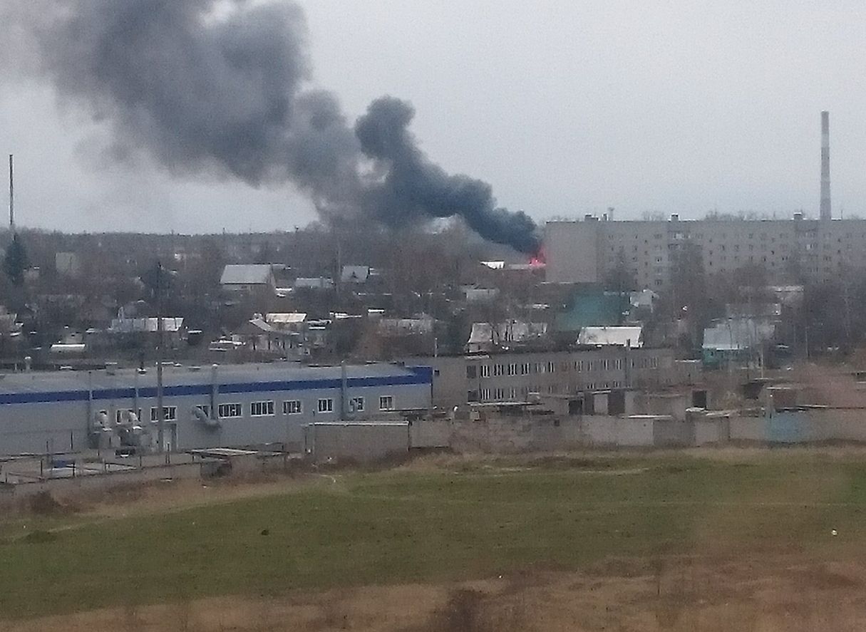 В Соколовке произошел крупный пожар