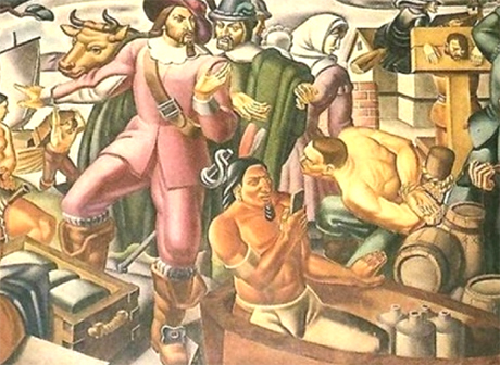 На фреске 1937 года обнаружен индеец с iPhone