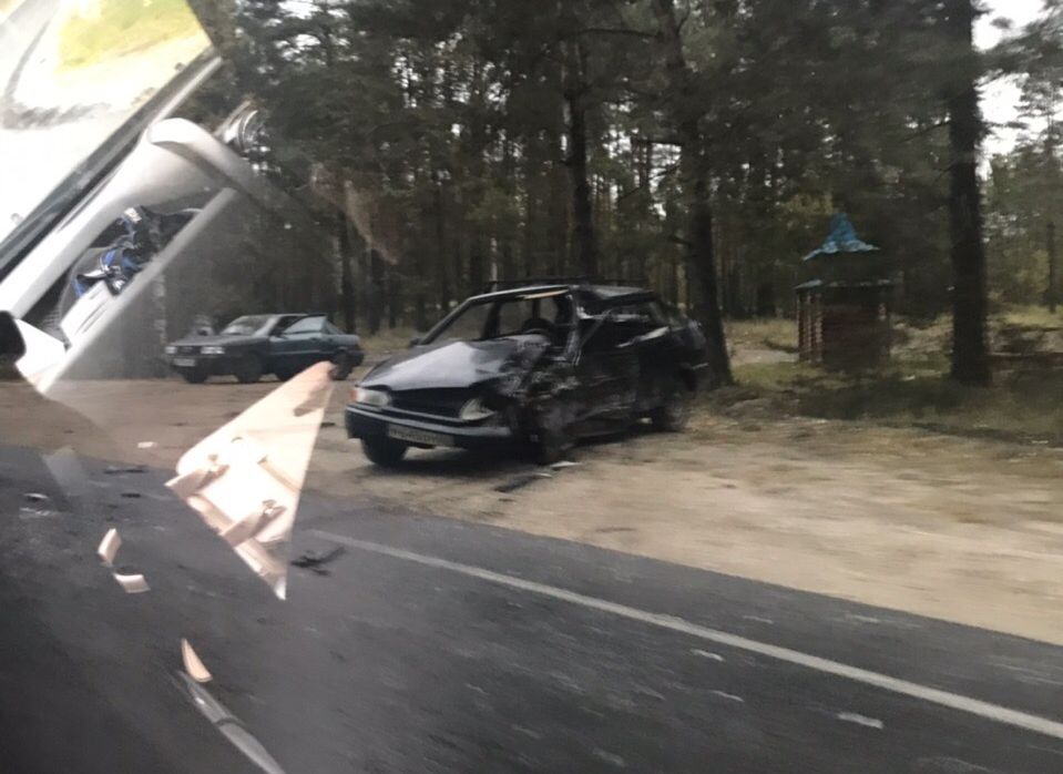 На трассе Рязань – Клепики произошла серьезная авария с участием «Волги» и ВАЗа