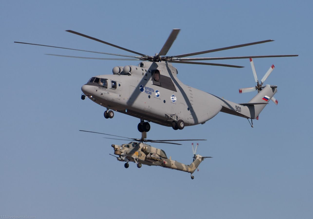 Самый большой вертолет в мире доставит в Дубровичи мишени