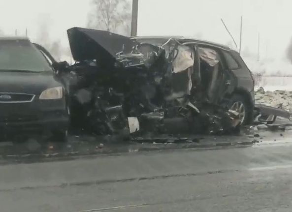 Появилось видео с места смертельной аварии на трассе М5 в Шацком районе