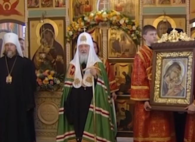 Видео: патриарх Кирилл посетил монастырь под Касимовом