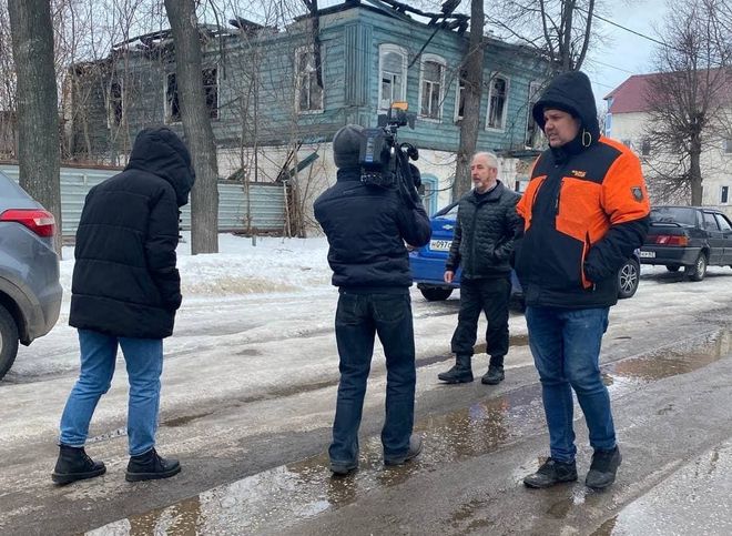 В Касимове засняли журналистов телеканала НТВ